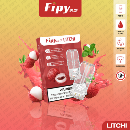 限時活動-【FIPY果派】果派一代煙彈 買3盒送1盒隨機口味/買6盒送一隻fipy普通主機/通配sp2s/lana等一代主機
