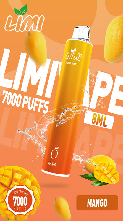 台灣現貨-Limi7000口拋棄式/電子煙  煙油容量更高 口味更優化